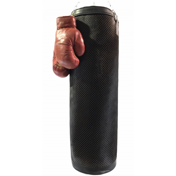 punching ball en vache petit pois