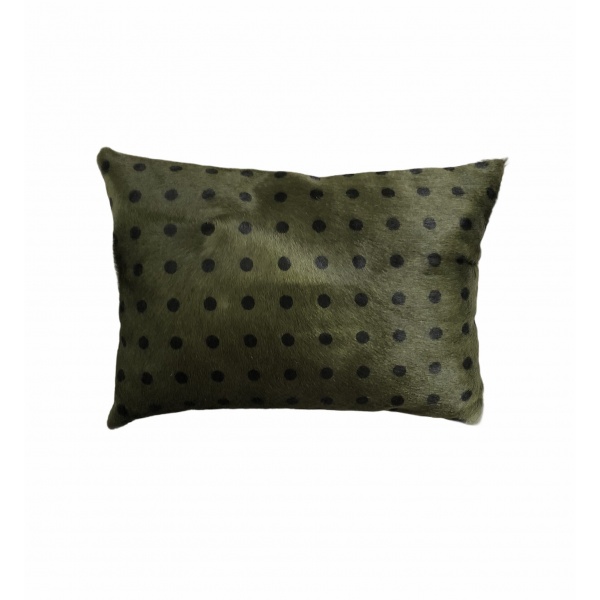 coussin peau de vache a pois