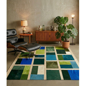 tapis coloré picasso tapis cuir maison tergus
