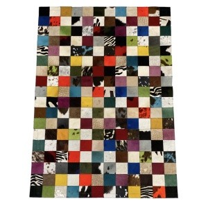 Tapis patchwork multicolore