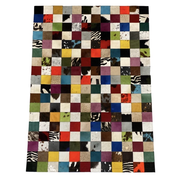 Tapis patchwork multicolore