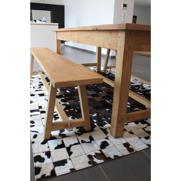 tapis cuir vache