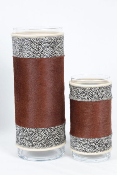 Vase en peau de vache ambré Landscape – Image 2