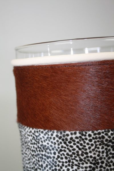 Vase en peau de vache moucheté Landscape – Image 3