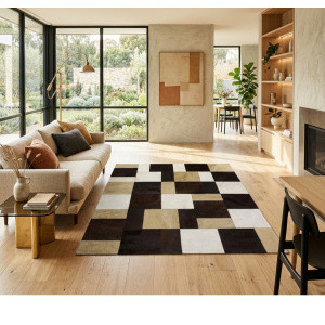 tapis maison tergus peau de vache cuir