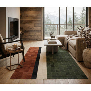 tapis peau de vache chalet