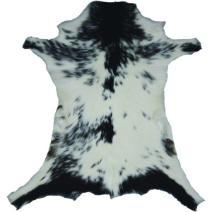Peau de chevreau noire et blanche