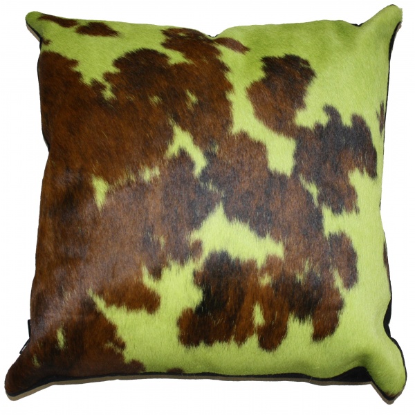 coussin vache normande vert anis