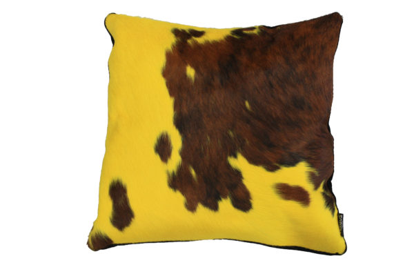 coussin vache normande jaune