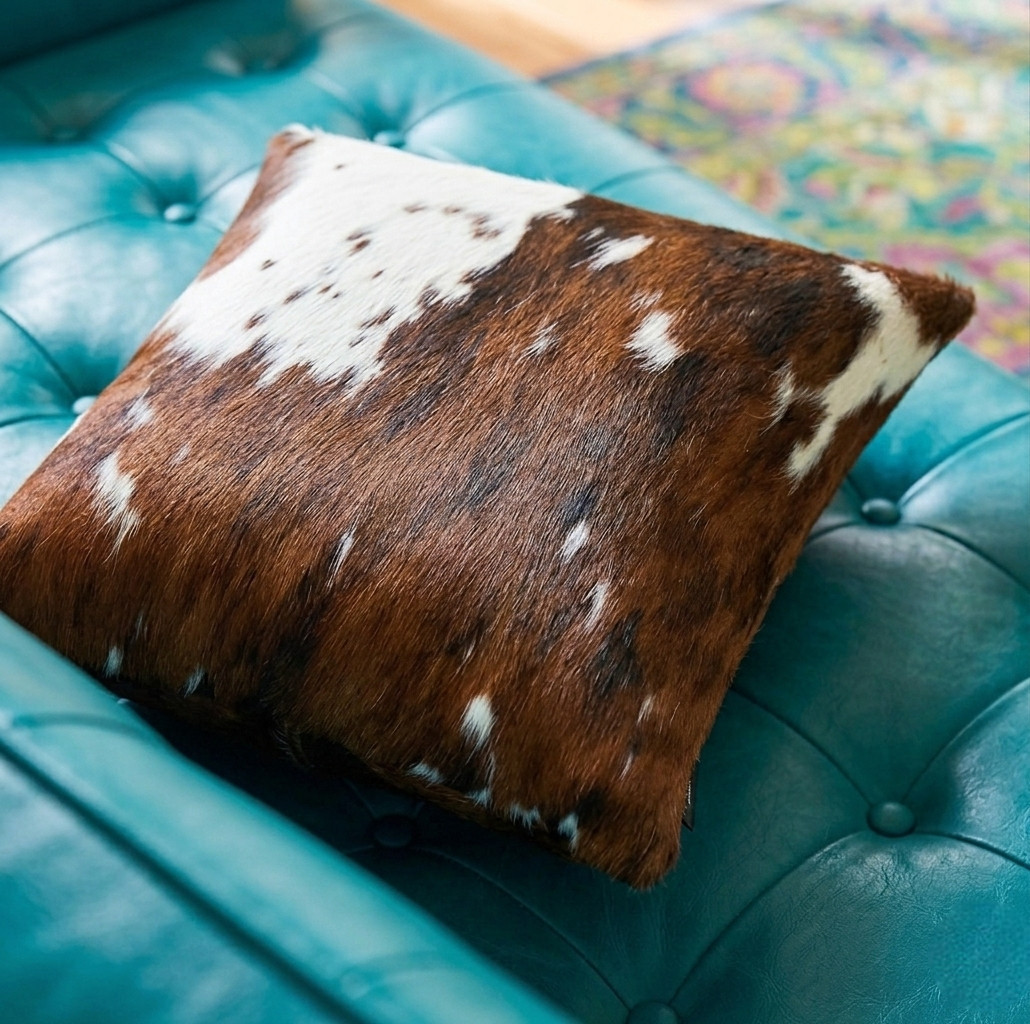 coussin peau de vache