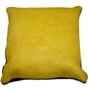 coussin vache jaune