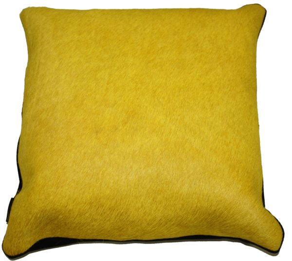 coussin vache jaune