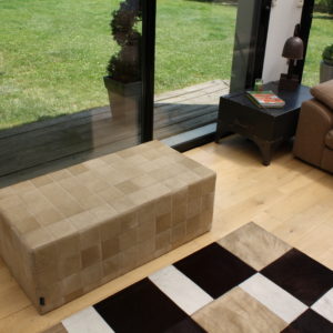 tapis vache mixte chocolat