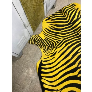 peau de vache zebre jaune
