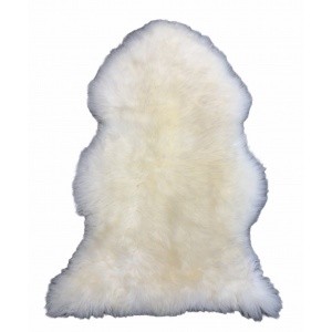 peau de mouton blanche naturelle