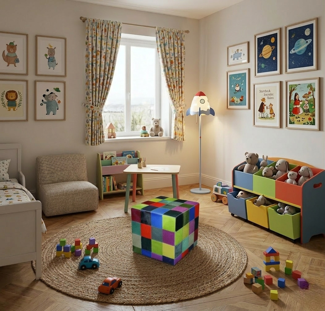 pouf elmer peau de vache maison tergus