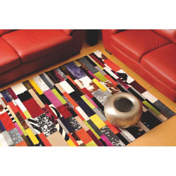 tapis vache couleur