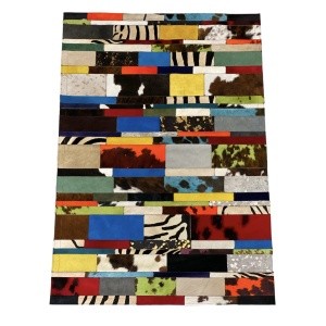 tapis vache cuir france couleur