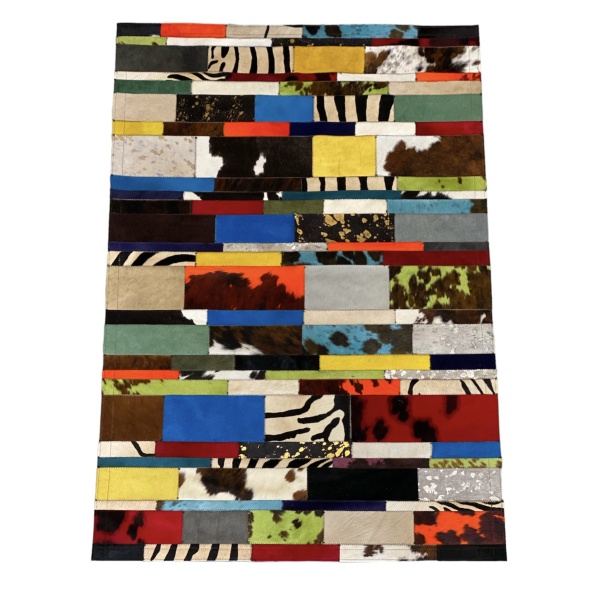tapis vache cuir france couleur