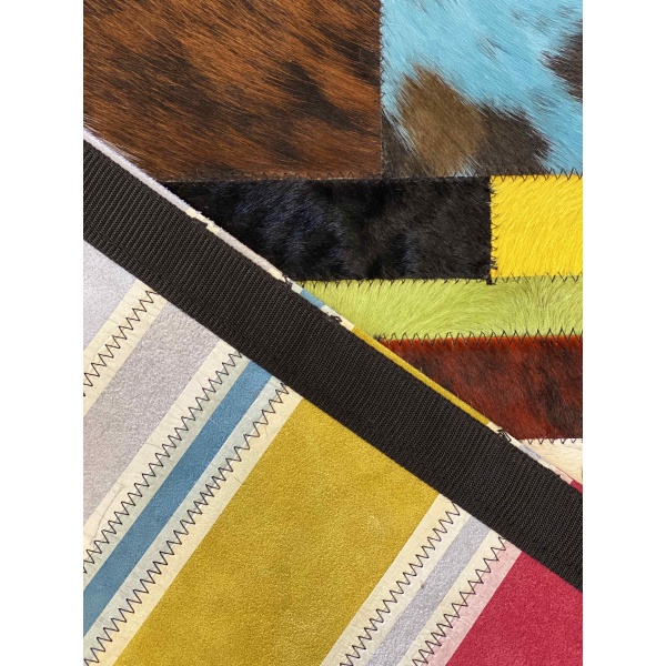 tapis cuir vache couleur
