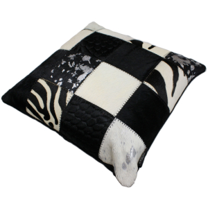 coussin design noir et blanc