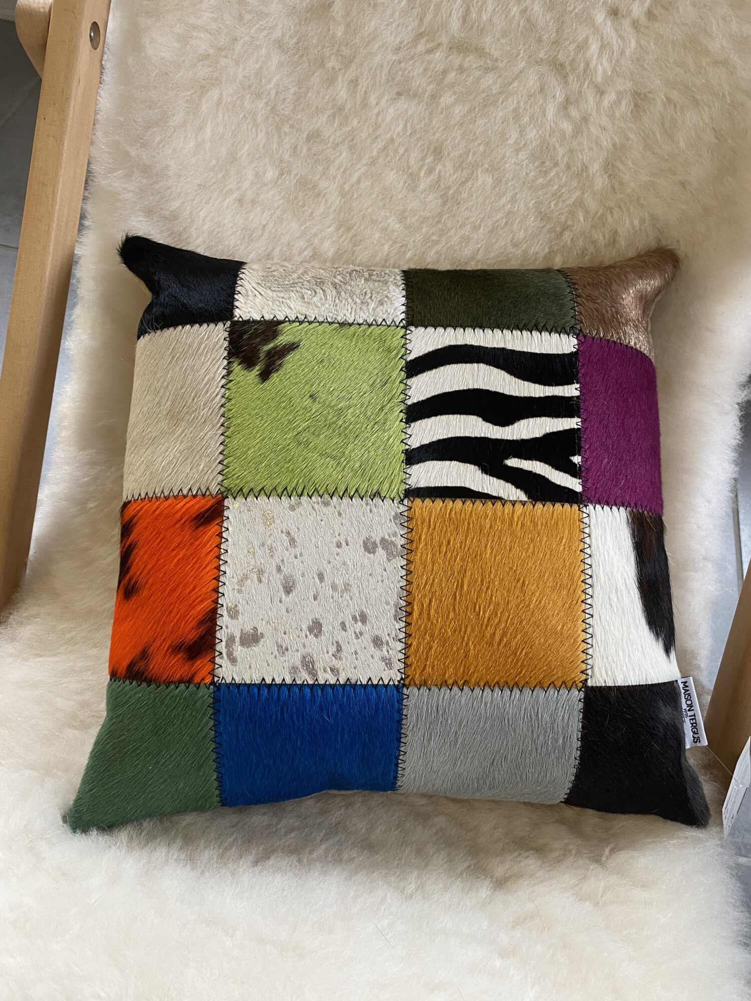 coussin patchwork