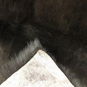 Fourrure de lapin couleur chocolat