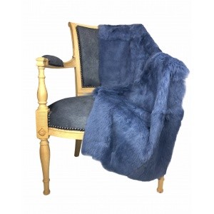fourrure de lapin couleur bleu gris