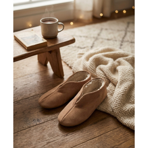 Chaussons croute en peau de mouton