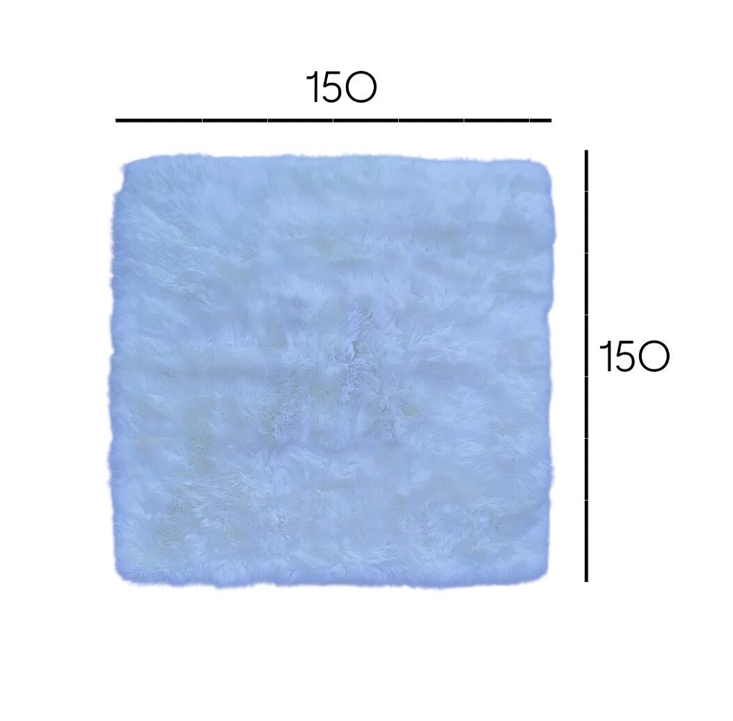 dimensions tapis mouton blanc grande taille