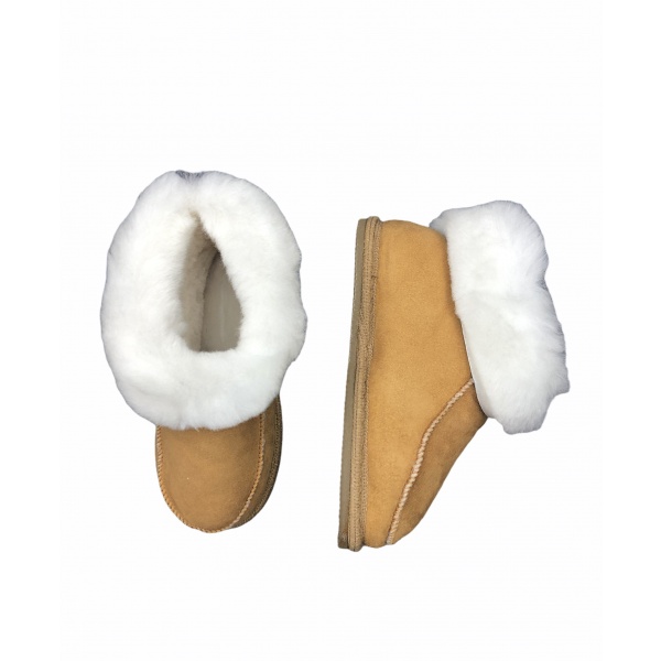 chaussons en peau de mouton enfant