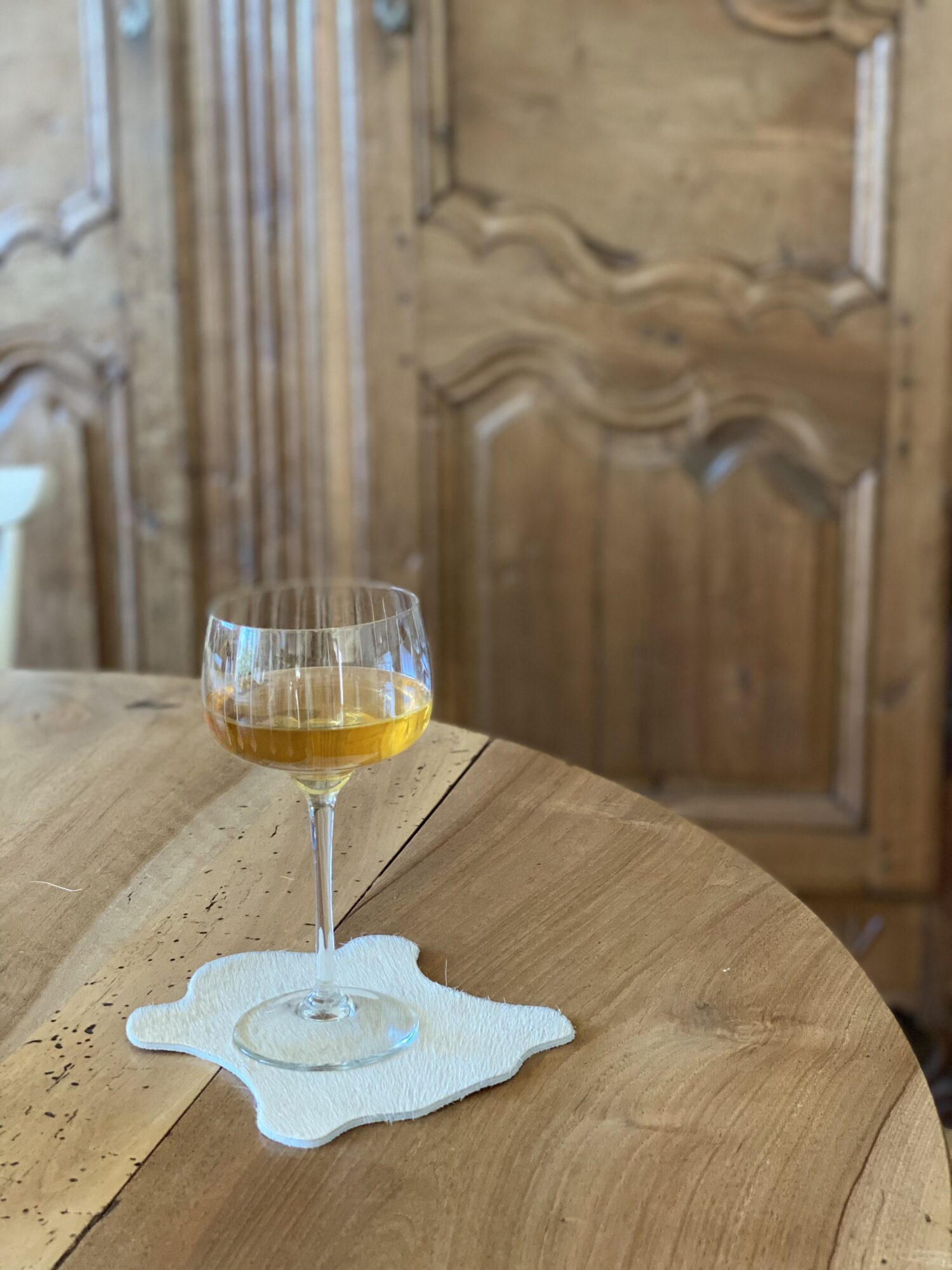 dessous de verre cuir