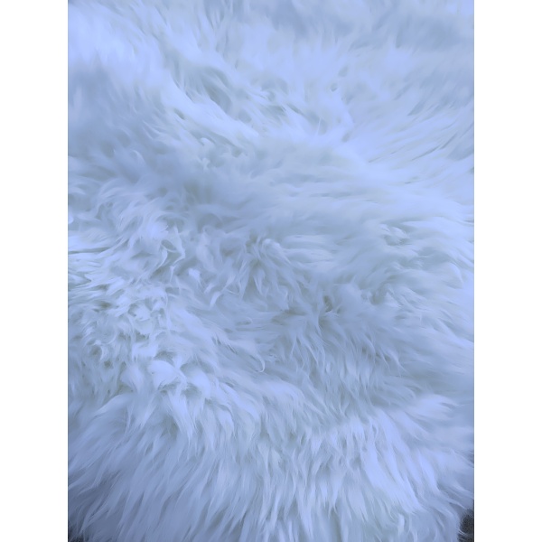 matiere naturelle tapis mouton blanc