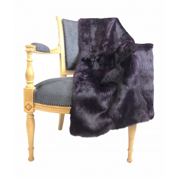 fourrure de lapin violette