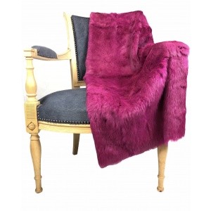 fourrure de lapin fuchsia