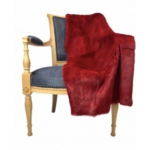 fourrure de lapin rouge