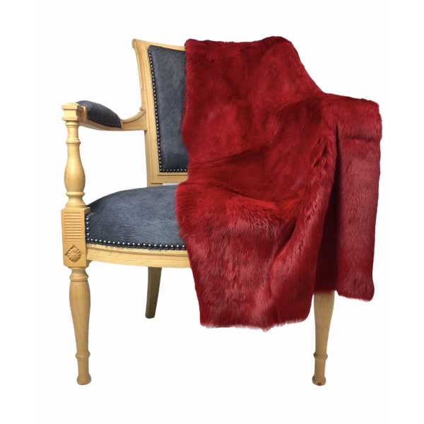 fourrure de lapin rouge