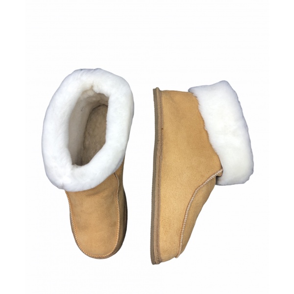 chaussons en peau de mouton