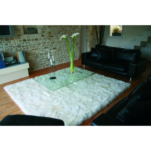 tapis en peau de mouton