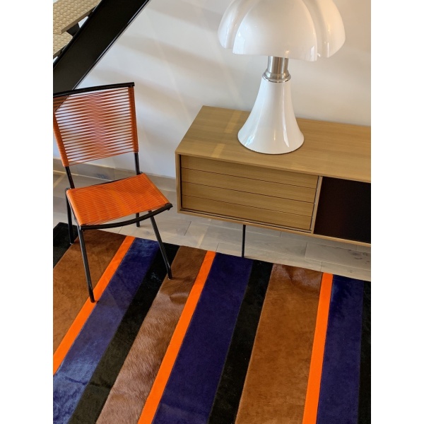 tapis cuir rayure