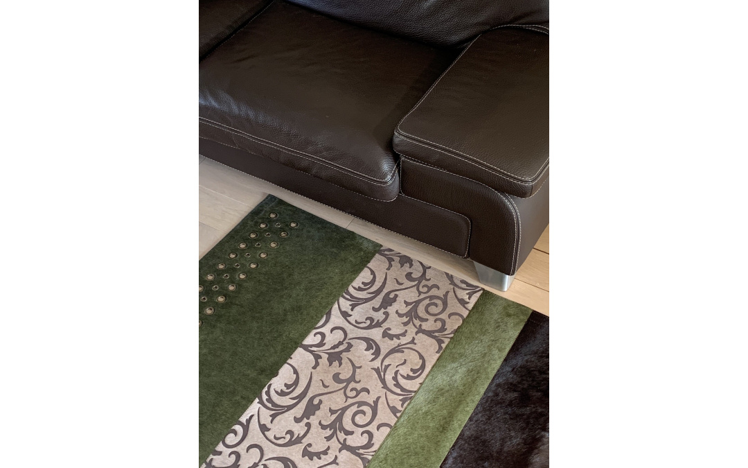 tapis vache design naturel