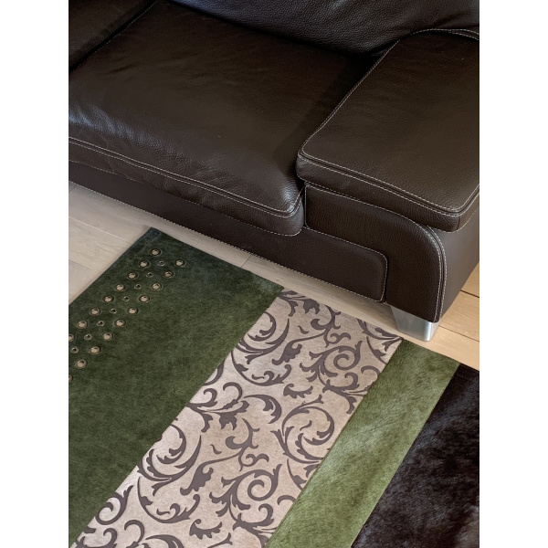 tapis vache design naturel
