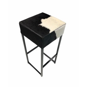 tabouret de bar peau de vache