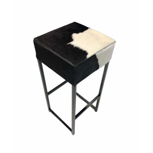 tabouret de bar peau de vache