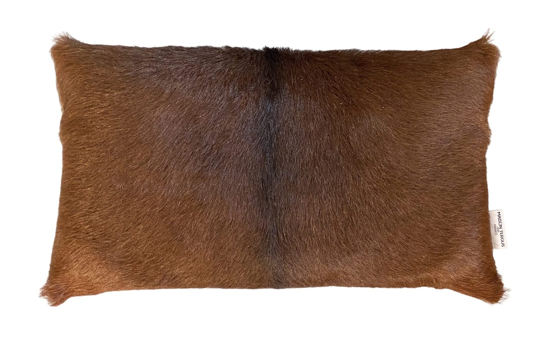 coussin-rectangle-peau-de-chevre-marron