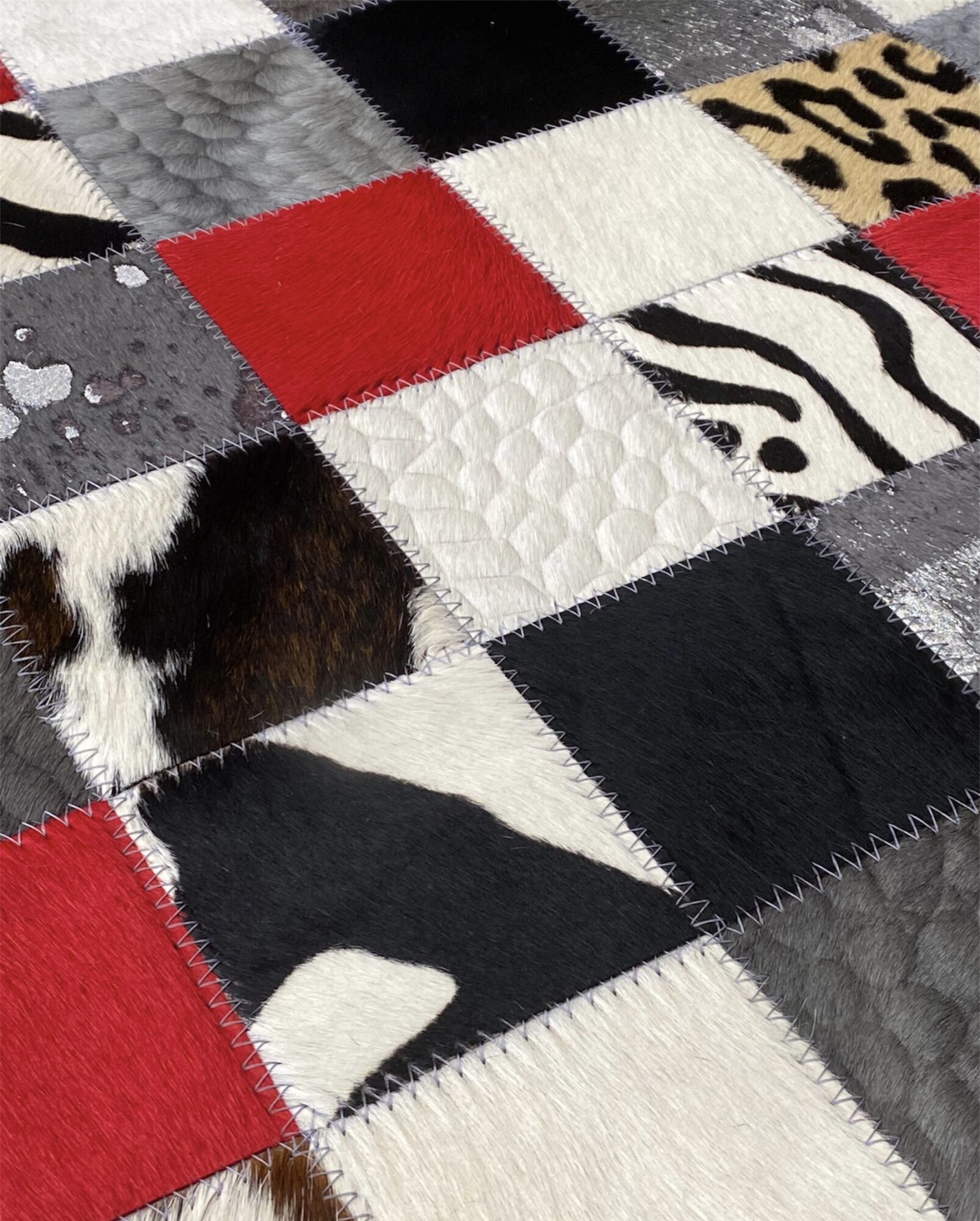 Tapis Patchwork Black and White