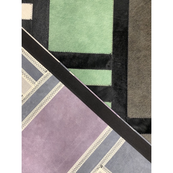 Tapis BAU peau de vache vert – Image 3