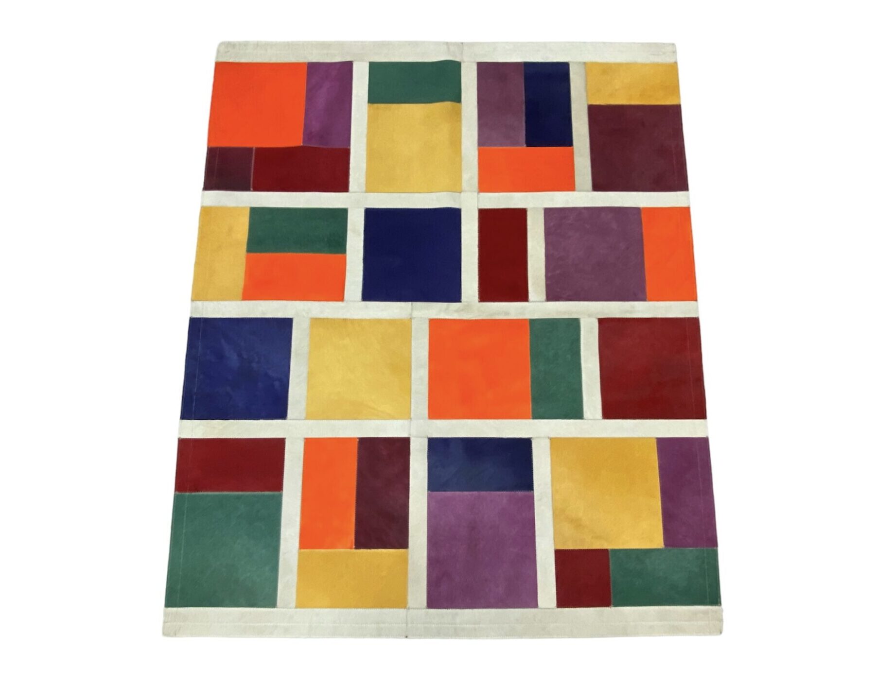 tapis-cuir-avec-poil-multicolor