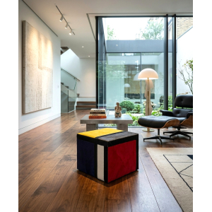 pouf mondrian multicolore