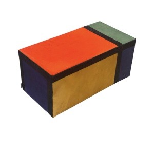 banquette cuir peau de vache mondrian